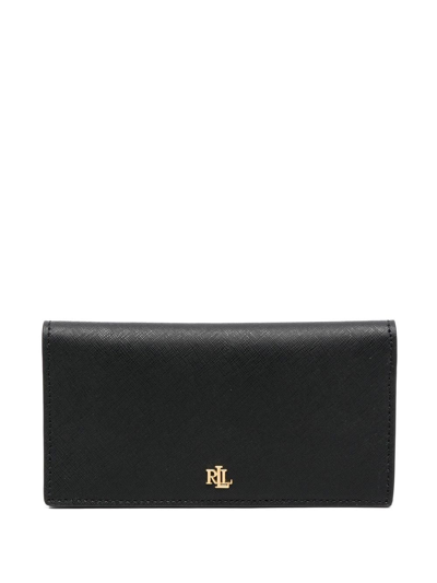 Lauren Ralph Lauren Medium Slim Wallet In 黑色