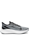 Nike Air Zoom Winflo 7 Men's Road Running Shoes In Particle Grey,white,black