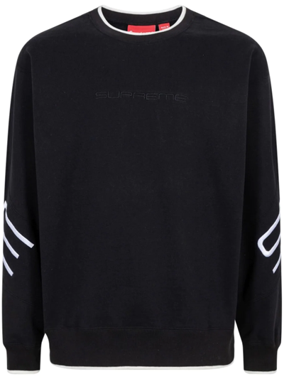 Supreme Stretch Crewneck Sweatshirt In 黑色