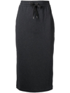 BRUNELLO CUCINELLI FRENCH-TERRY PENCIL SKIRT
