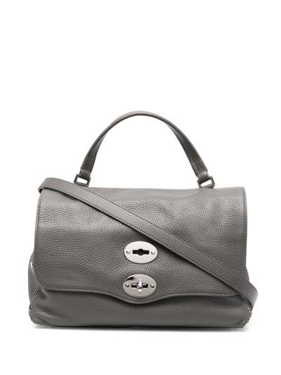 Zanellato Calf-leather Satchel-bag In Grey