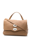 ZANELLATO LEATHER TWIST-LOCK SATCHEL