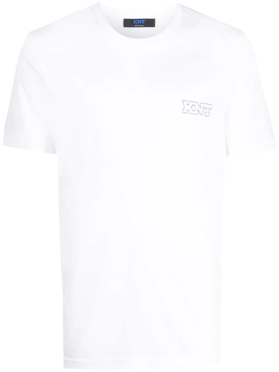 Kiton Embroidered-logo T-shirt In White