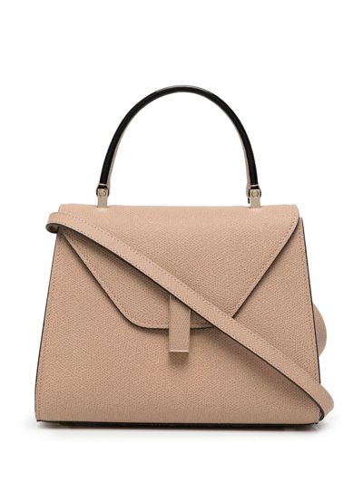 Valextra Iside Petite Tote Bag In Beige