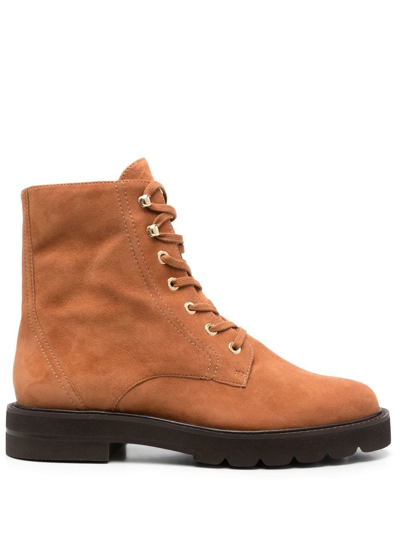 Stuart Weitzman Mila Ankle Boots In 褐色
