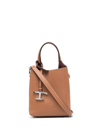 Tod's Logo-plaque Tote Bag In 褐色