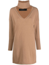 Federica Tosi Roll-neck Detail Knit Jumper In 0013