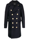 Dsquared2 Double-breasted Coat In 蓝色