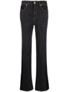 ALEXANDER MCQUEEN LOGO-PATCH BOOTCUT JEANS