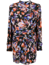 Iro Mini Dress Merera Print In 黑色