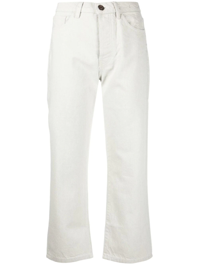 3x1 Sabina Cropped Jeans In Dirty White