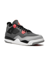 Jordan Kids' Air  4 Retro Mid Top Sneaker In Grey/red