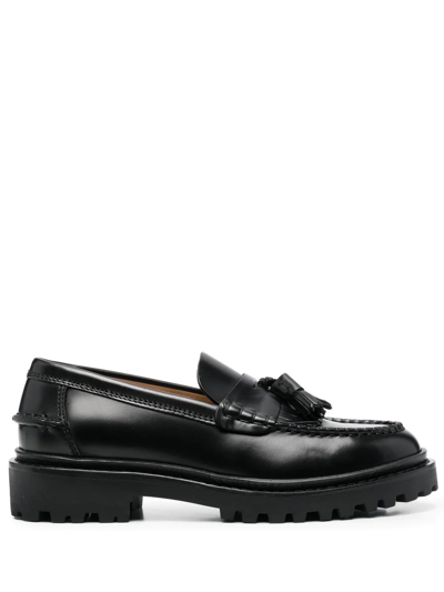 Isabel Marant Tassel-detail Leather Loafers In Black