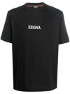 Zegna T-shirt With Logo In Black