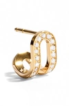 Jem Jewellry Jem Paris Medium Étreintes Lab Created Diamond Single Stud Earring In 18k Yellow Gold/ Lab Diamonds