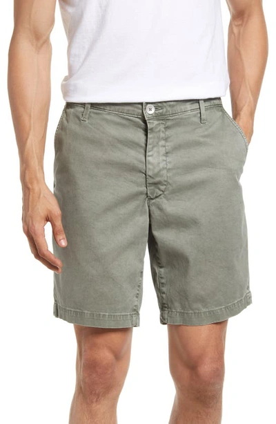 Ag Slim Fit 8.5 Inch Cotton Shorts In Sulfar Rocky River