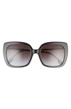 Burberry 54mm Gradient Square Sunglasses In Black Gradient
