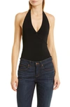 Alice And Olivia Saria Halter Neck Top In Nocolor