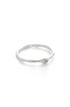 Monica Vinader Siren Muse Sterling Silver And 0.003ct Diamond Ring