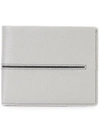 Tod's Embossed Line Bi-fold Wallet - Grey In Grey