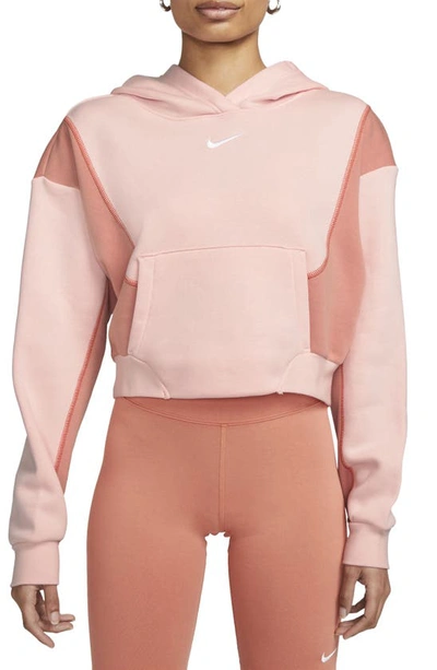 Nike Women's  Sportswear Oversized Fleece Hoodie In Pink