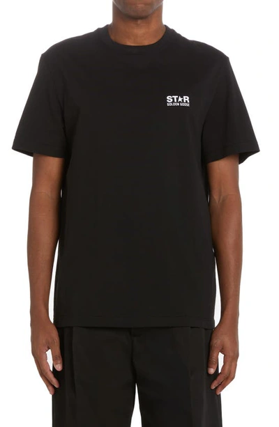 Golden Goose Big Star Logo Graphic Tee In Black