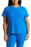 Beyond Yoga Plus On The Down Low Bopo Tee In Wayfinder Blue