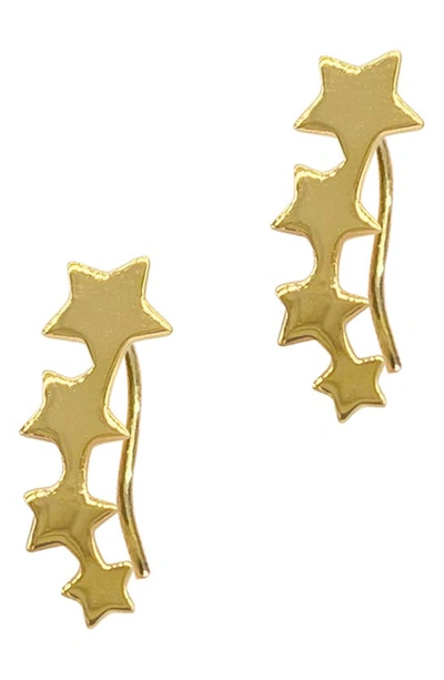 Adornia Star Climber Earrings In Yellow