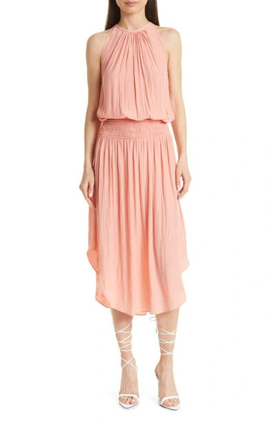 Ramy Brook Audrey Blouson Dress In Deco Rose