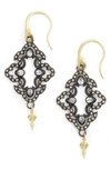 ARMENTA OLD WORLD OPEN SCROLL DROP EARRINGS,8615