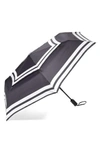 Shedrain Windpro Auto Open & Close Umbrella - Black In Black/white Polka Dot