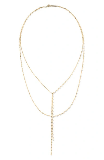 Lana Jewelry Blake Lariat Necklace In Yellow Gold