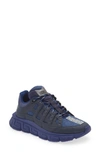 Versace Men's Trigreca Fabric-leather Sneakers In Navy