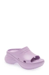 Balenciaga Purple Crocs Edition Pool Slides In Lilac
