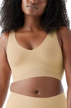 True & Co. True Body V-neck Bralette In Dark Desert