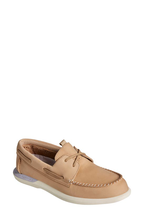 Sperry Women's Delmare Plushwave Boat Shoe - Comfort Flatform Sandal With Cushioning