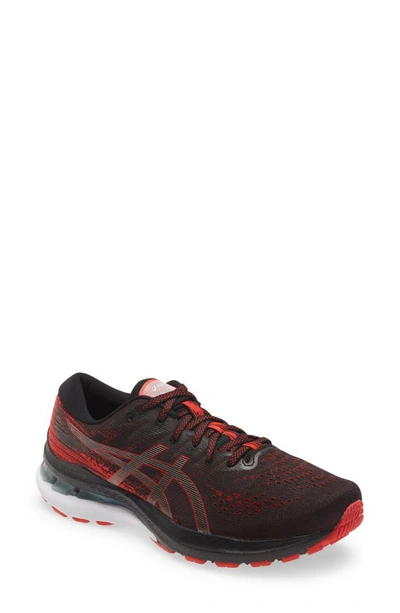 Asics Gel-kayano® 28 Running Shoe In Black/electric Red
