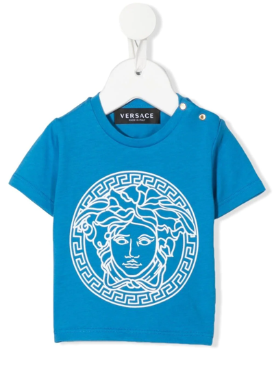 Versace Baby's & Little Boy's Medusa Logo T-shirt In Blue White