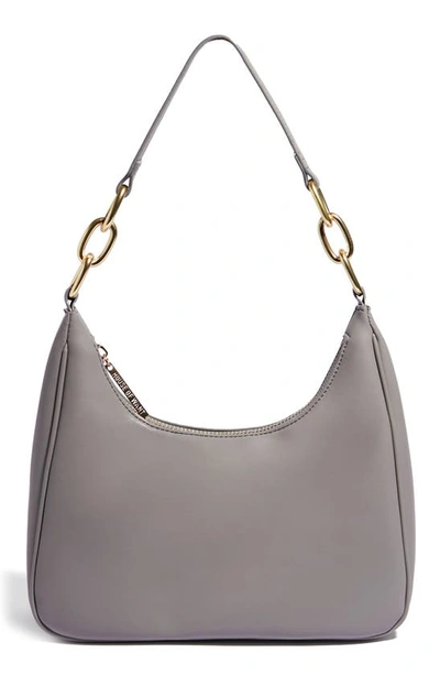 House Of Want Newbie Vegan Leather Shoulder Bag In Grey