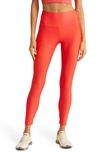 Alo Yoga Airlift High Waist Midi Leggings In Pink Lava