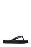 Kurt Geiger Kensington Q Two-post Rubber Flip Flops In Black