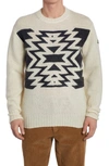 MONCLER GRAPHIC WOOL BLEND SWEATER