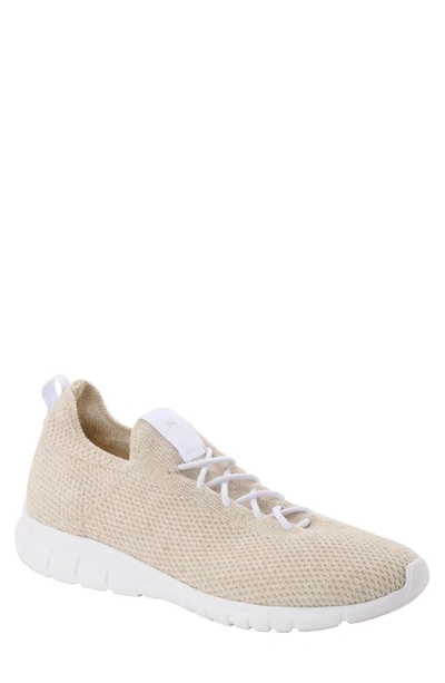 Nisolo Athleisure Knit Trainer In Linen