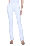L'agence Selma Sleek Baby Bootcut Jeans In Blanc