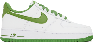 Nike White Air Force 1 07 Lx Sneakers In White/ Chlorophyll