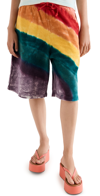 ACNE STUDIOS RAINBOW TERRY SHORTS