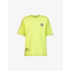 Aape 1 Point Brand-patch Cotton-jersey T-shirt In Yellow