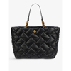 KURT GEIGER KURT GEIGER LONDON WOMEN'S BLACK KENSINGTON XXL QUILTED LEATHER SHOULDER BAG,57442793