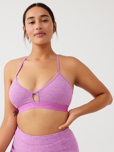 Outdoor Voices Steeplechase Bra In Hydrangea