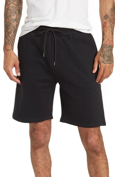 Slate & Stone Jersey Cotton Lounge Shorts In Black